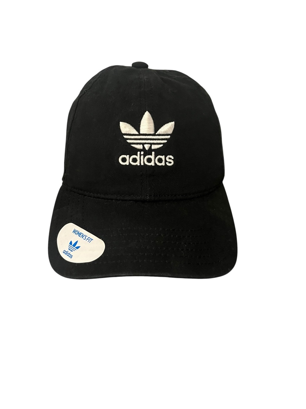 Adidas Women’s Fit Original Relaxed Strapback Black Canvas Baseball Cap Hat